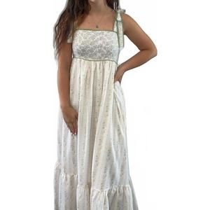 NEW IN-LOOM floral maxi in peach and sage